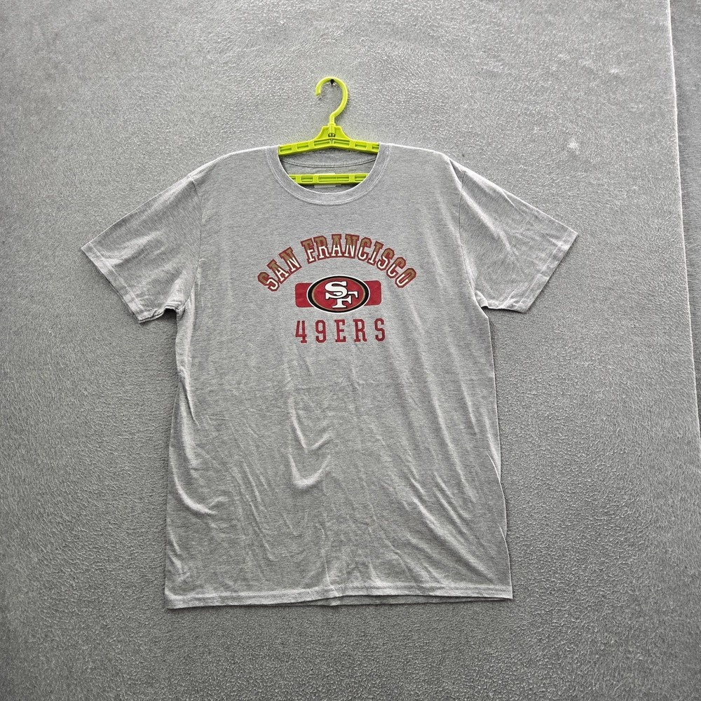 San Francisco 49ers Men Shirt L Gray NFL Team Apparel Graphic Logo